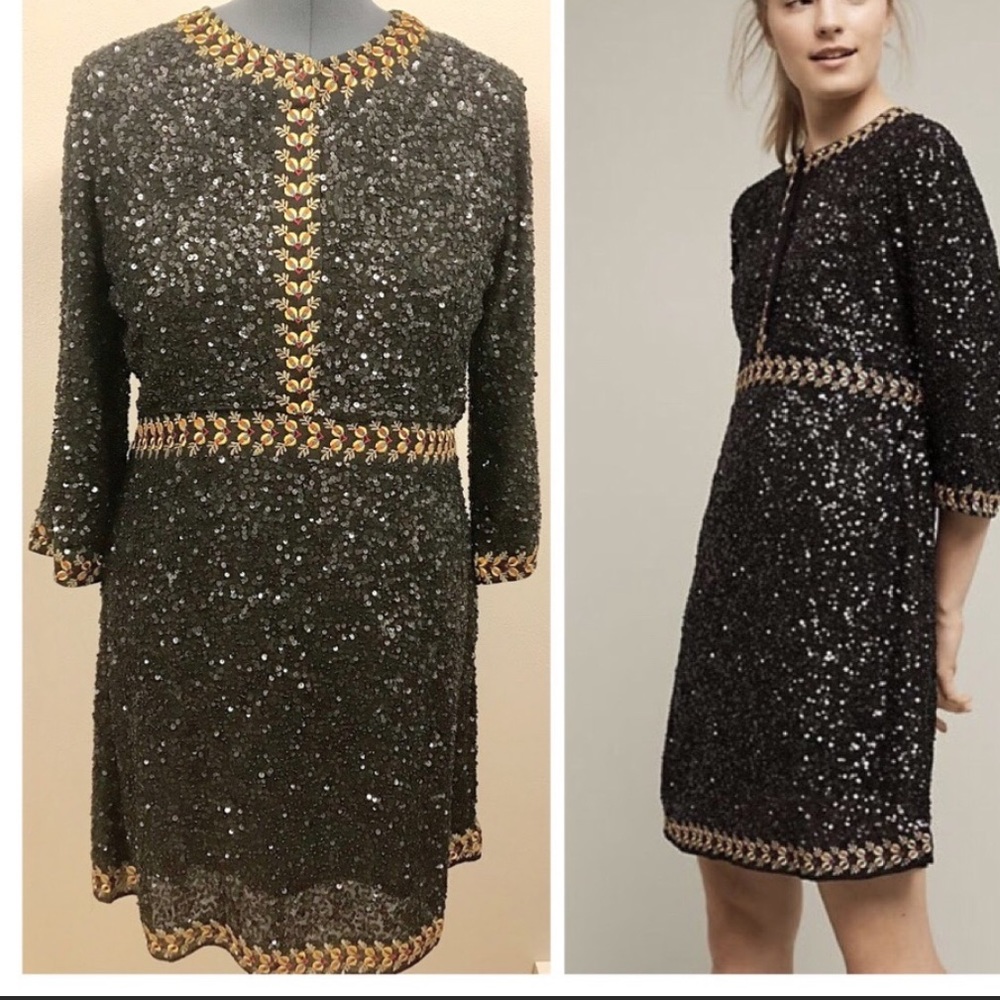 Varun Bahl Sequin Dress NWOT by Anthropologie